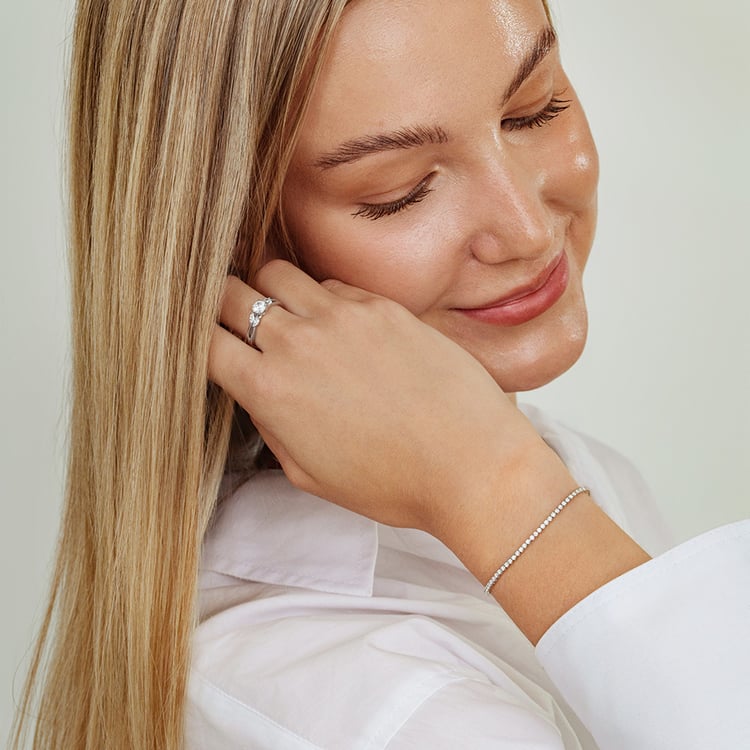 Tenisový náramek s lab-grown diamanty Lea 162565