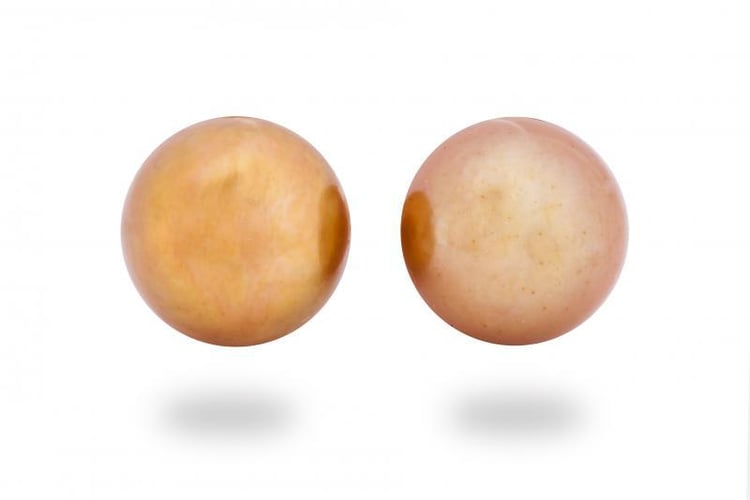 Perlové náušnice zlaté