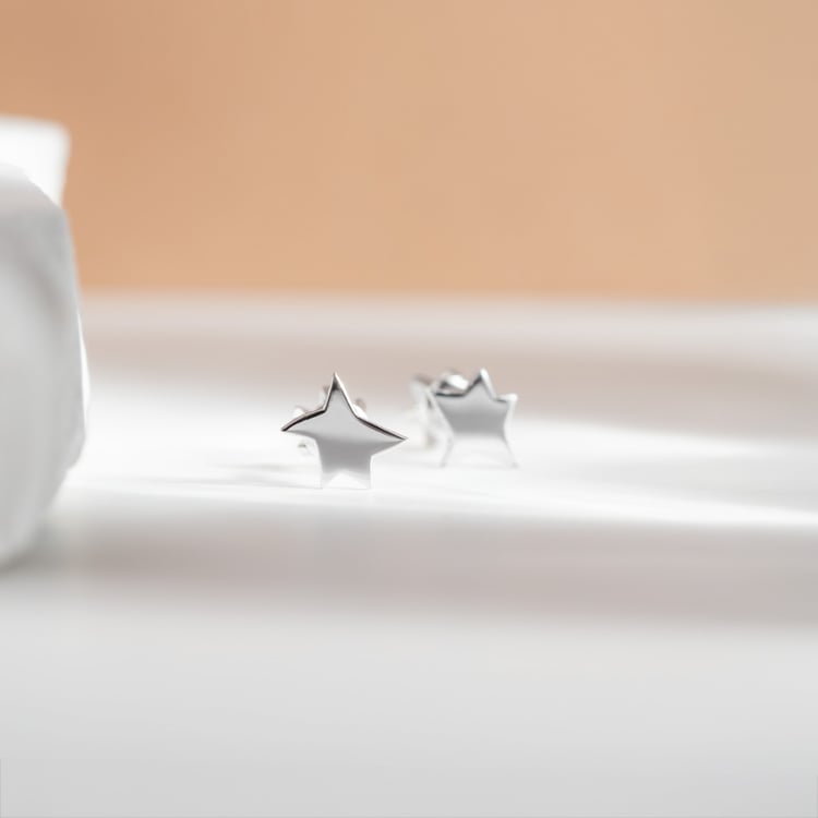 Šroubovací náušnice ve tvaru hvězdiček Malý princ 151456