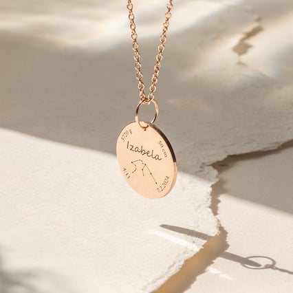 Stříbrný novorozenecký přívěsek s gravírem dle vaší volby Melody