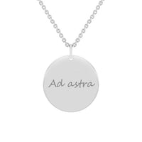 Stříbrný přívěsek s oboustranným gravírem Leasy