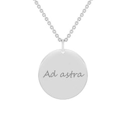 Stříbrný přívěsek s oboustranným gravírem Leasy