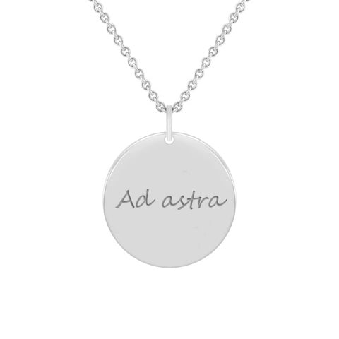 Stříbrný přívěsek s oboustranným gravírem Leasy