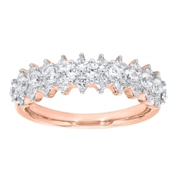 Half-eternity prsten ze zlata s lab-grown diamanty Govind