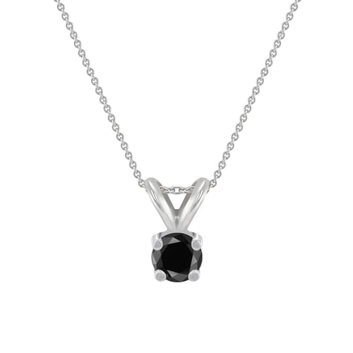 Černý diamant v přívěsku Lalom