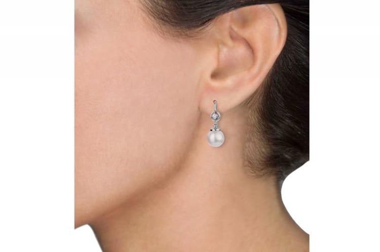 Zlaté perlové náušnice 164