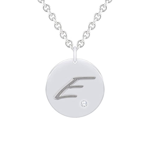 Stříbrný přívěsek s diamantem