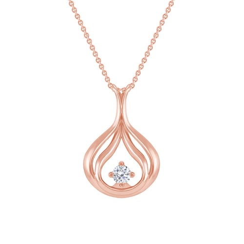 Elegantní zlatý přívěsek s diamantem Tommie