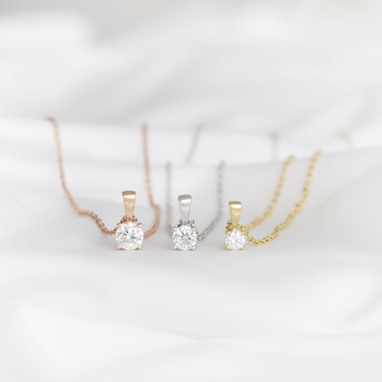 Přívěsek s výběrem karátové váhy lab-grown diamantu Alexen