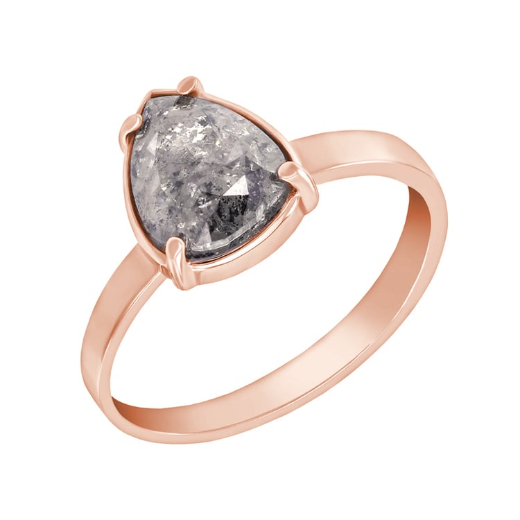 Diamantový prsten v růžovém zlatě 34309