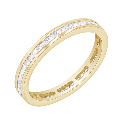 Eternity prsten s lab-grown diamanty a pánský komfortní prsten Mirica