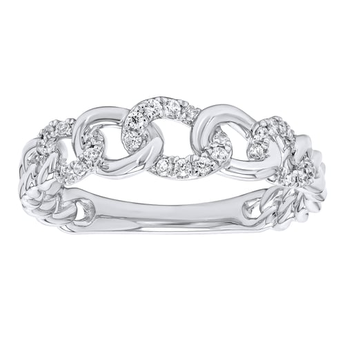 Zlatý proplétaný prsten s lab-grown diamanty Rakhi
