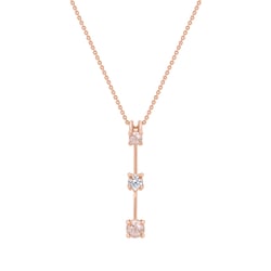 Zlatý přívěsek Minulost přítomnost budoucnost s morganity a topazem