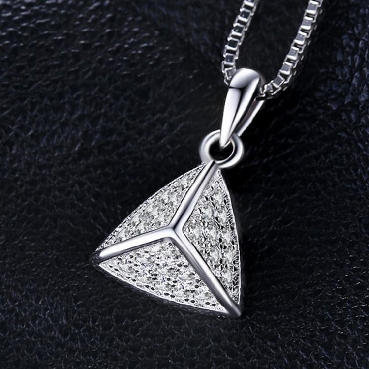 Přívěsek ze stříbra se zirkony 26429