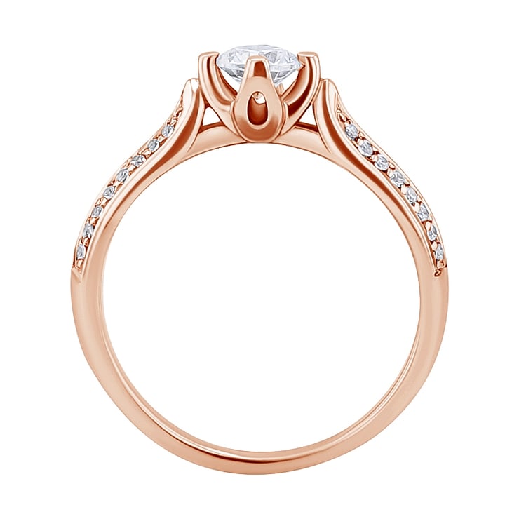 Zásnubní prsten s diamanty Katynie 128836