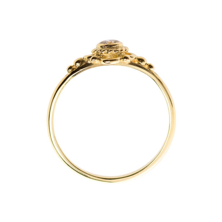 Vintage prsten ze zlata Coronah 7561