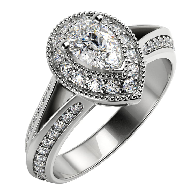 Prsten z bílého zlata 19844