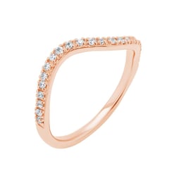 Atypický prsten s lab-grown diamanty Luana