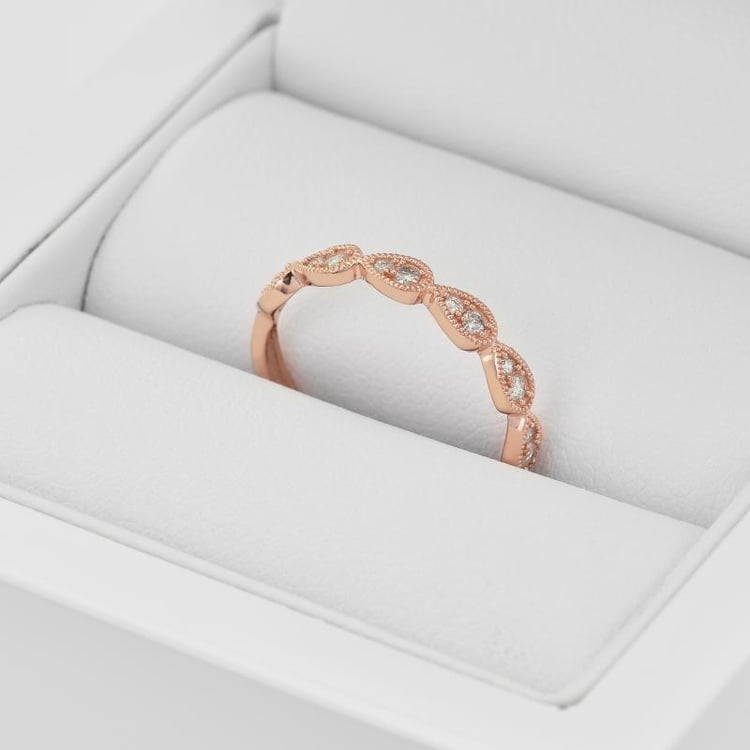 Stříbrný eternity prsten s lab-grown diamanty Lacy 104739