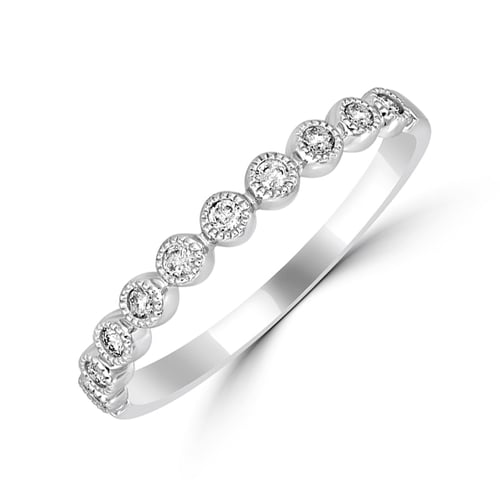 Vintage prsten s lab-grown diamanty a komfortní prsten Danel