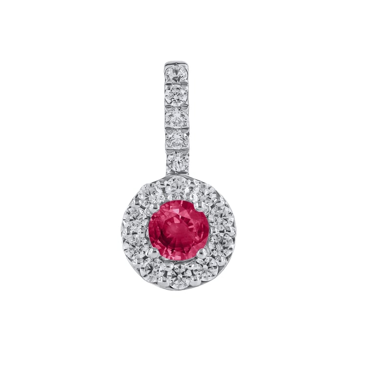 Elegantní přívěsek s rubínem a lab-grown diamanty Harvey
