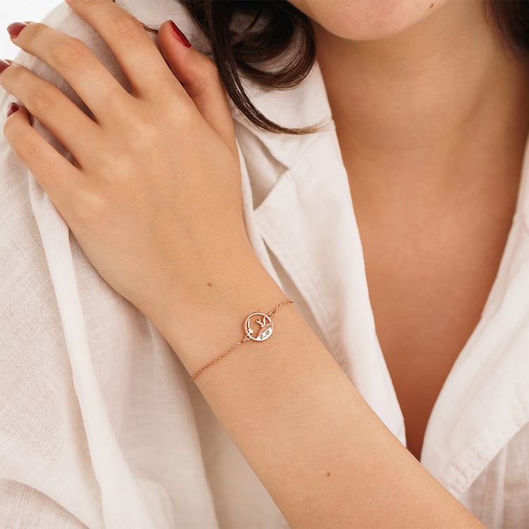 Vykrojený náramek s liškou Malý princ 157536