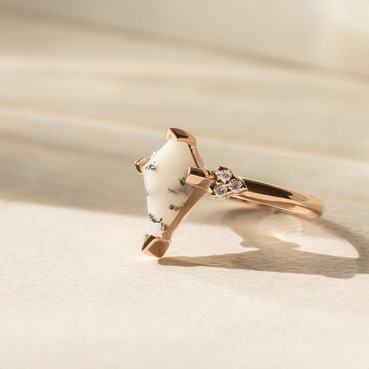 Prsten s dendritickým opálem Kettil 139360