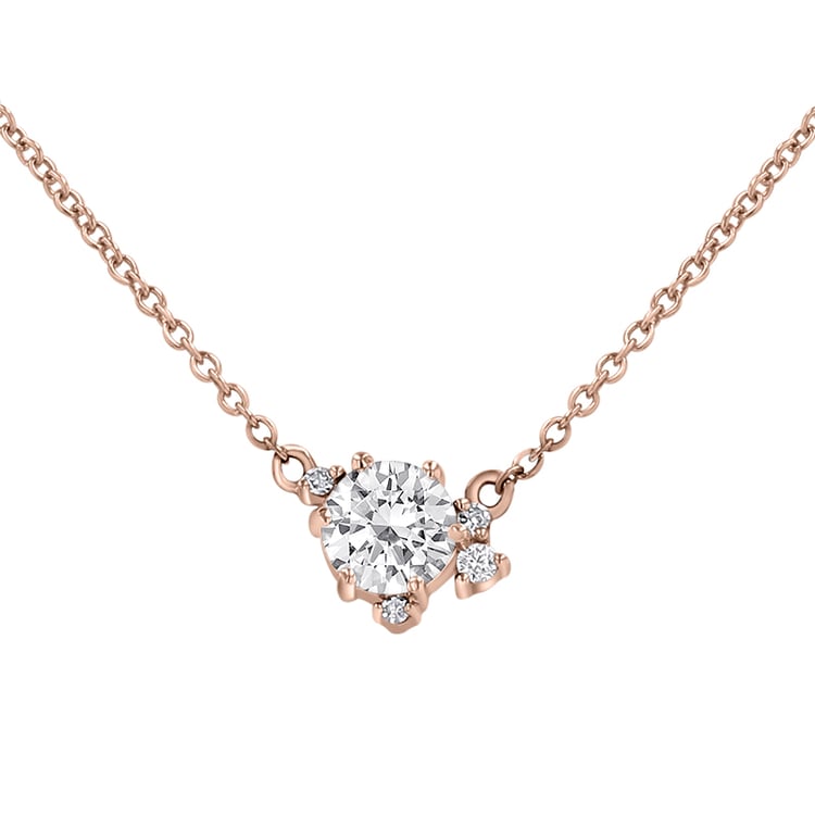 Cluster náhrdelník s lab-grown diamanty Edom 146525