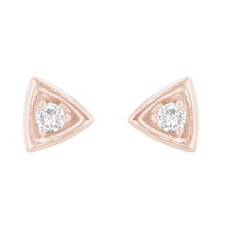 Trojúhelníkové náušnice 2v1 s lab-grown diamanty Macie