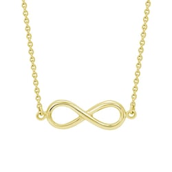 Zlatý náhrdelník s motivem nekonečna Infinity