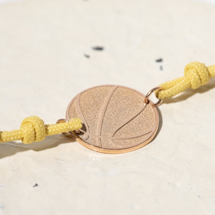 Provázkový náramek míč s gravírem dle vaší volby Basketball 124719