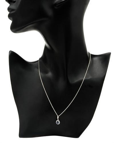 Diamantový náhrdelník se safírem 355