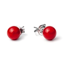 Minimalistické náušnice s korály Bahia