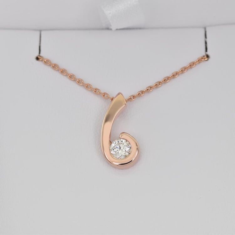 Zlatý jemný přívěsek s moissanitem Renu 105055