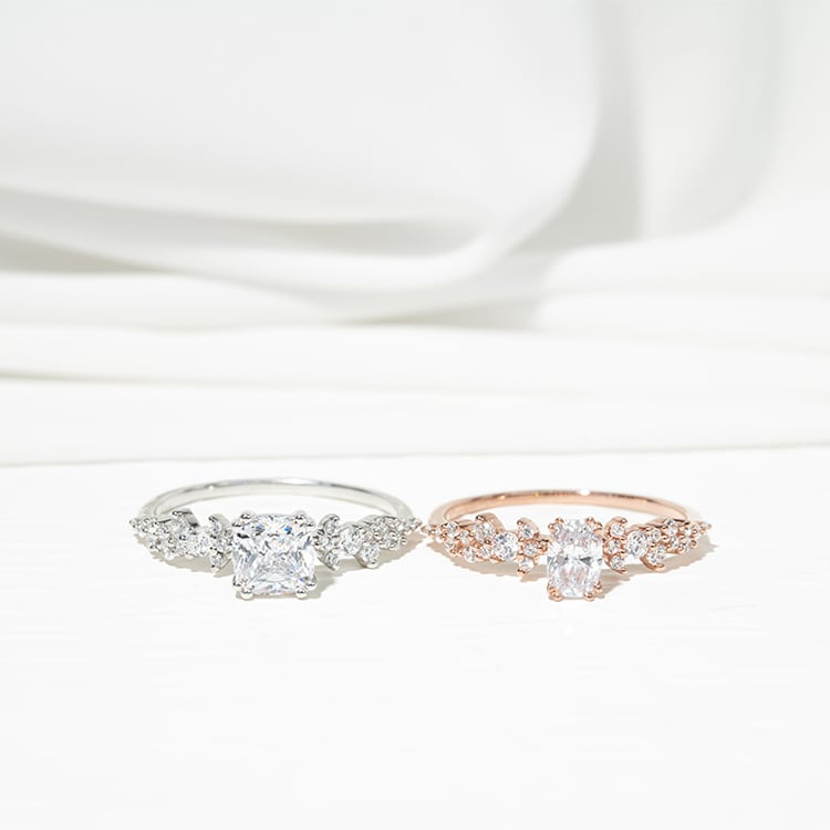 Romantický zásnubní prsten s diamanty Alys 125697