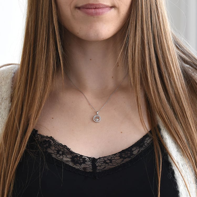 Diamantový přívěsek ze zlata 85861