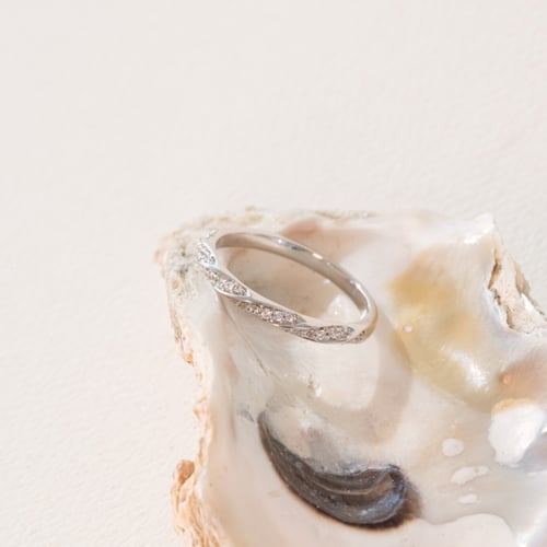 Eternity prsten s lab-grown diamanty a pánský komfortní prsten Frances