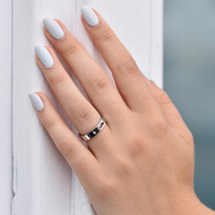 Snubní prsteny s otiskem chodidla 33472