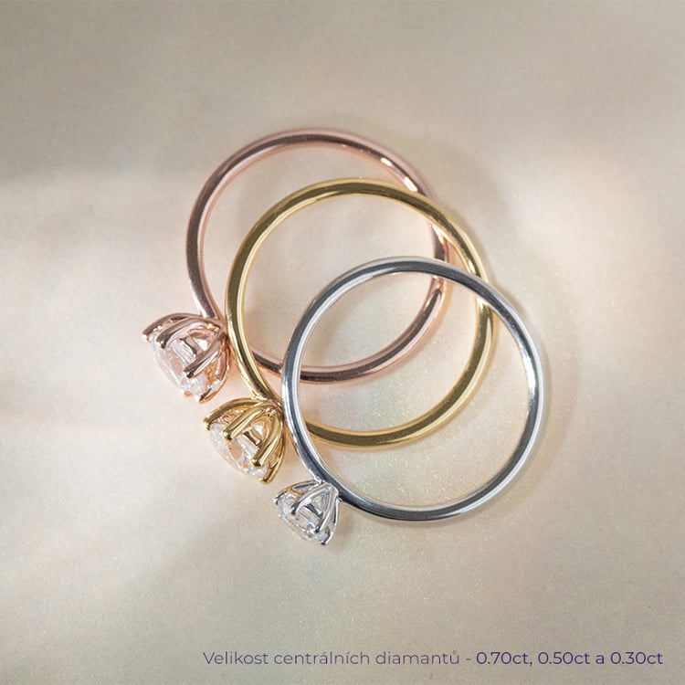 Zásnubní prsten s diamantem Birdie 120646