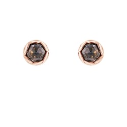 Minimalistické náušnice se salt and pepper diamanty Shyla