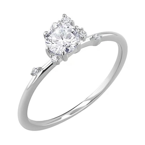 Cluster rozvodový prsten s lab-grown diamanty Flynn
