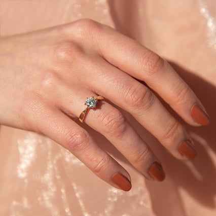 Zásnubní prsten s diamantem Eveta