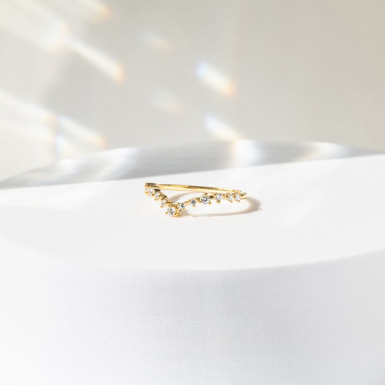 Vykrojený eternity prsten s lab-grown diamanty Kenzie 141755