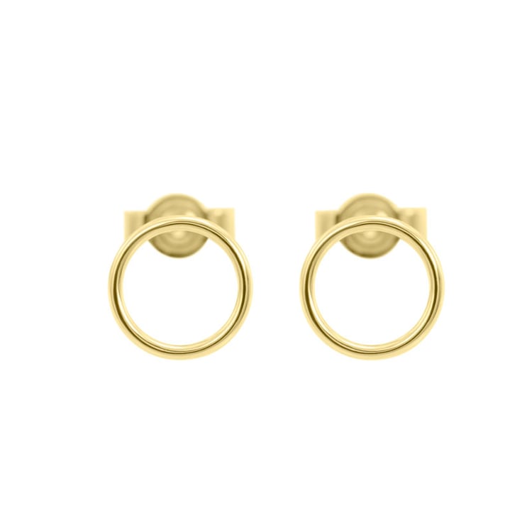Zlaté náušnice napichovací kroužky