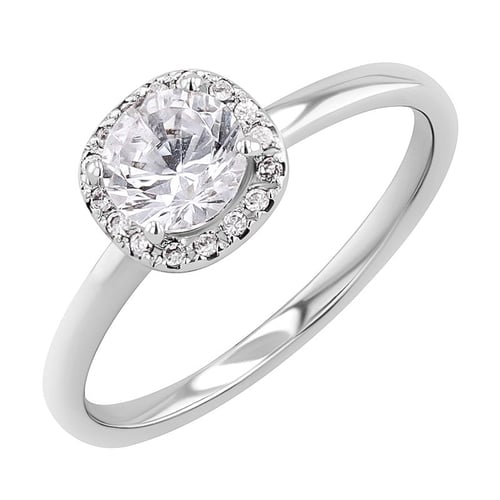 Halo zásnubní prsten s diamanty Zulie