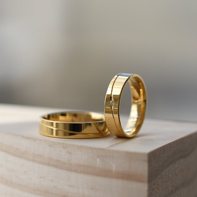 Prsteny ze zlata s diamantem 61413