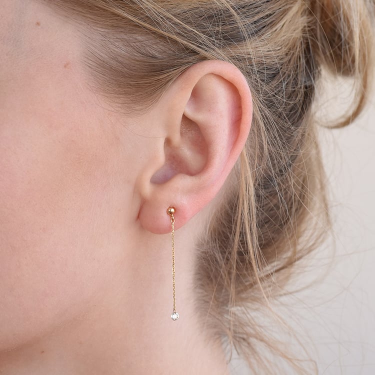 visací náušnice s diamanty 86879