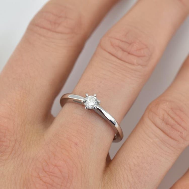 Zlatý prsten s certifikovaným diamantem Rima 64801