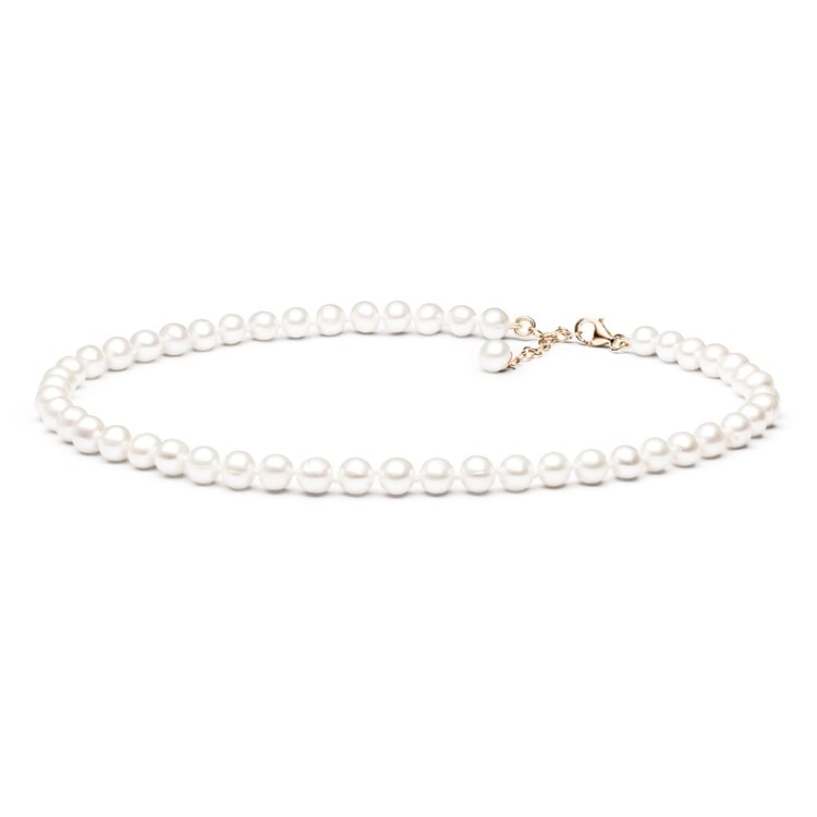 Stříbrný perlový náhrdelník Ermine 163768