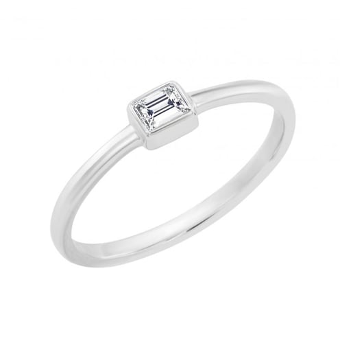 Zlatý zásnubní set s emerald diamantem Hera